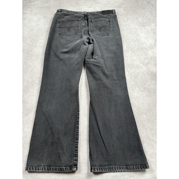 Lauren Ralph Lauren Women's Sz 14 Black Denim Jeans Classic Bootcut Wide Bottom - Picture 16 of 16